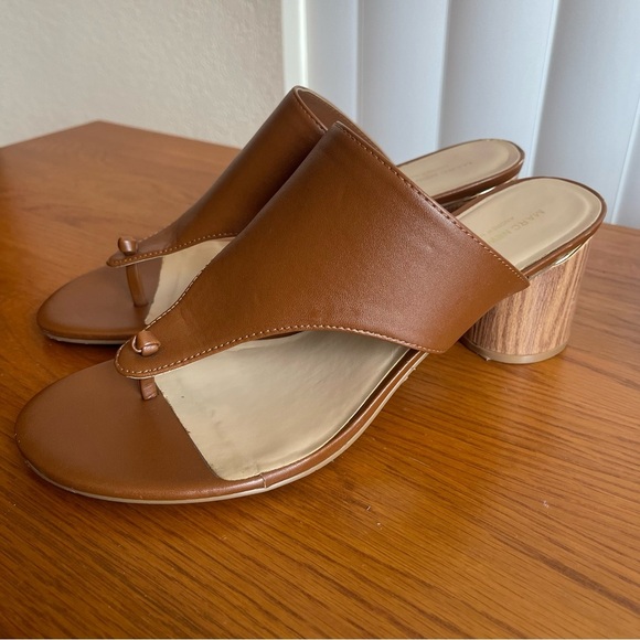 Marc New York Hazel Round Block Heel Sandal Brown Size 9.5 - Picture 1 of 16